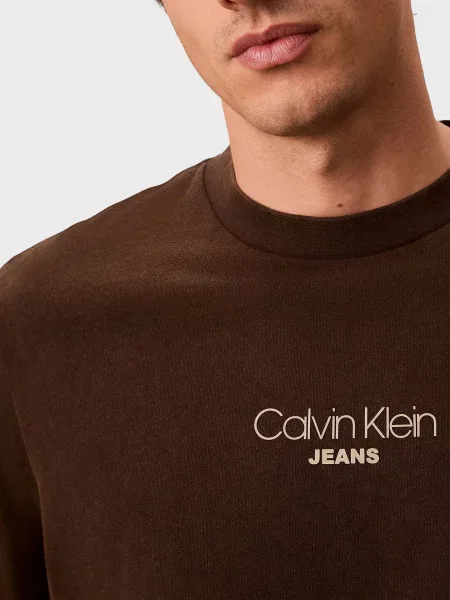 Футболка Calvin Klein Jeans коричнева