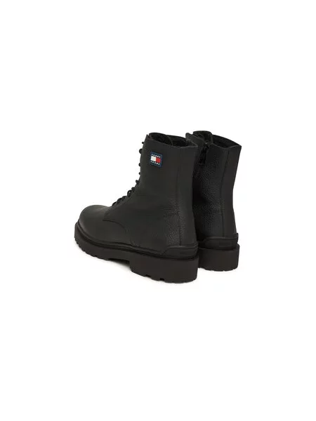 Tommy Jeans Auliniai batai Tjm Lace Up Tumbled High juoda
