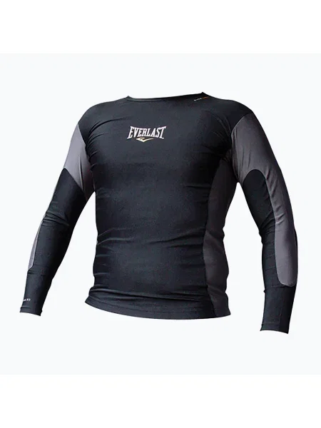 Мъжка тениска за компресия EVERLAST Rashguard Longsleeve black черно