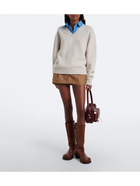 Pulover Acne Studios de lână alb