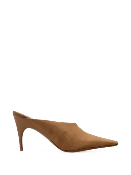 Papuci tip mules Balenciaga maro