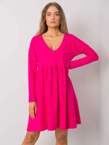 Obleka obleka Fashionhunters fuksija