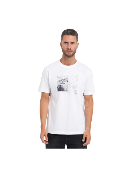 BOSS Orange T-shirt Te_Motors biała