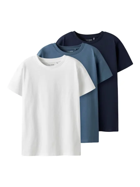 TWO SOON Tricou albastru / albastru închis alb