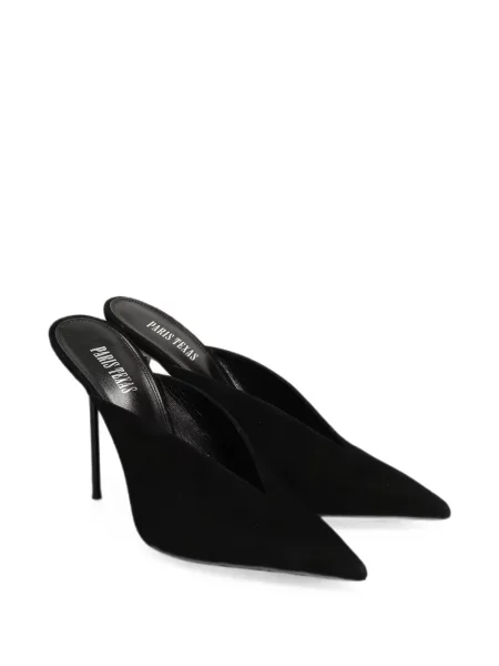Papuci tip mules Paris Texas negru