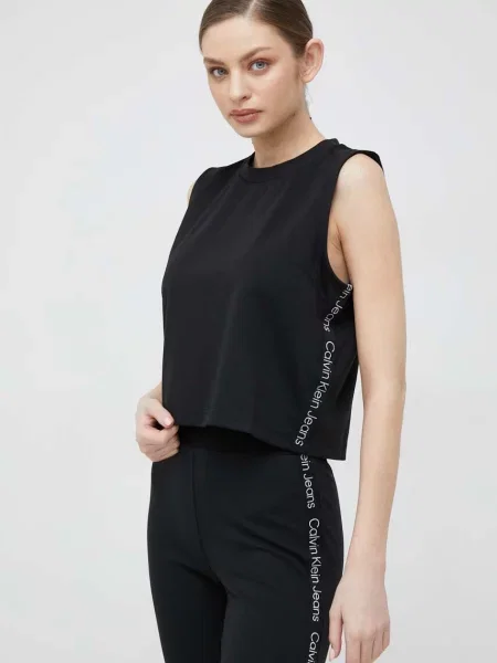 Póló Calvin Klein Jeans fekete