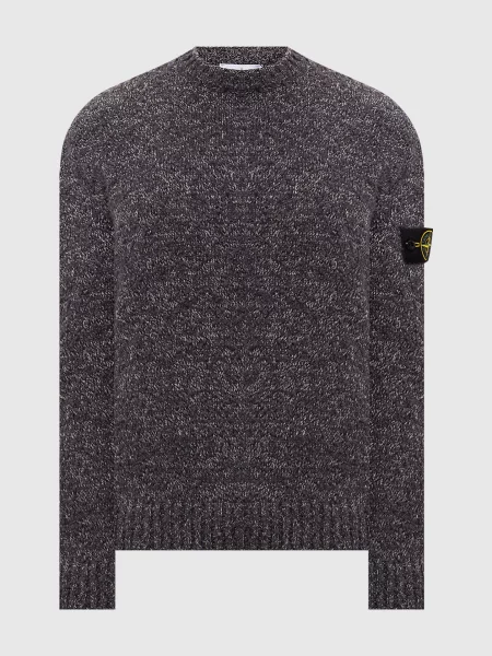 Светр з вовною Stone Island сірий