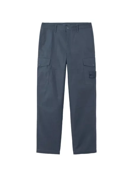 Plátěné cargo kalhoty Stone Island s kamínky modré