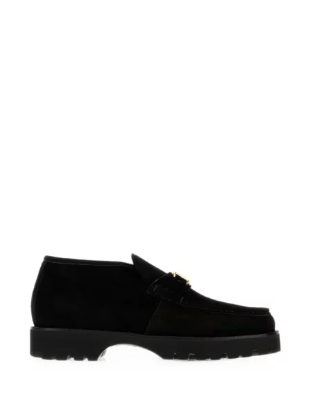 Pantofi loafer Valentino Garavani chunky cu autograf negru