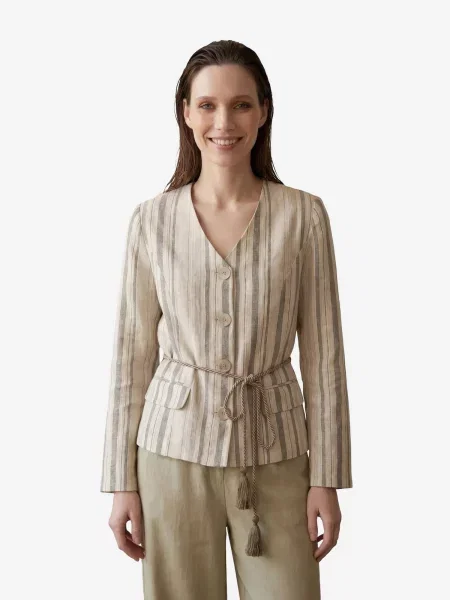 My fashion Přechodná bunda béžová