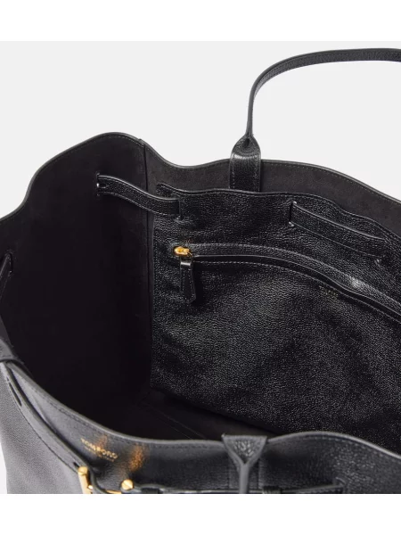 Geanta de piele Tom Ford din piele negru