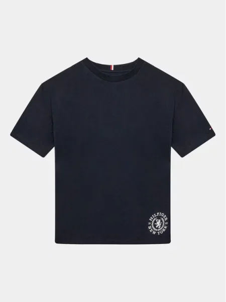 Tommy Hilfiger T-shirt Crest Logo D tamnoplava