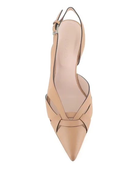 Pantofi cu toc Del Carlo din piele slingback