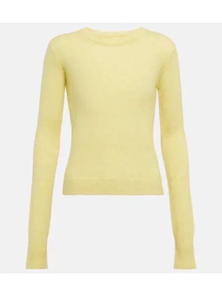 Pulover Marant Etoile din lână alpaca galben