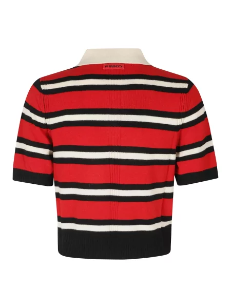 Sweter Pinko wełniany czerwony