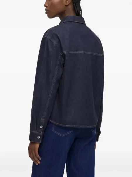 Traper košulja Karl Lagerfeld Jeans s autogramom plava