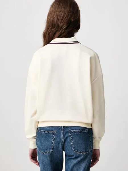 Fred Perry bluza z bawełną beżowa