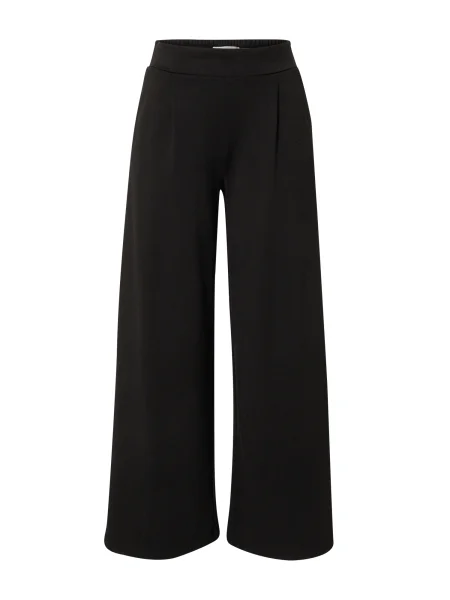 ICHI Pantaloni cutați KATE' negru