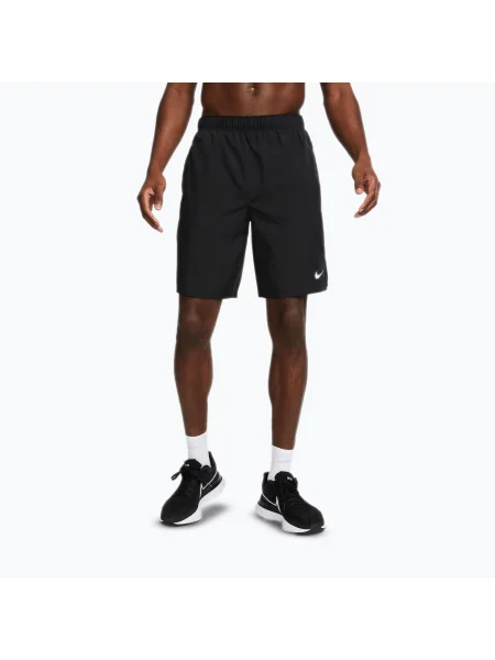 Férfi rövidnadrág Nike Dri-Fit Challenger 9" bélés nélküli black/black/black. Méret: S fekete