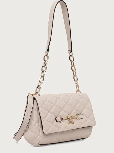 Guess geantă crossbody pentru femei cu imitație de piele FRANCES bej