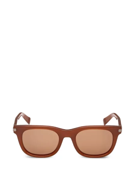 Ochelari de soare pătrați Zegna maro