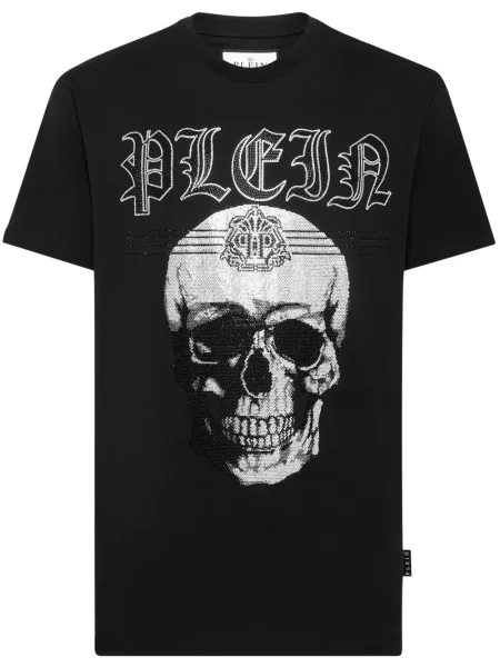 Tricou Philipp Plein cu imagine negru