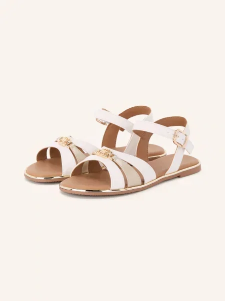 Tommy Hilfiger Sandály / zlatá bílá