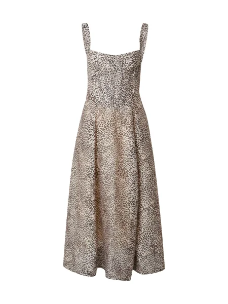 Cocktail obleka BARDOT rjava