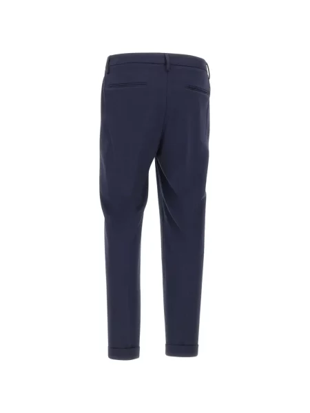 Pantaloni plisați Devore albastru