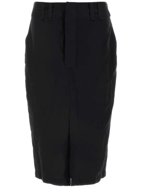 Spódnica Saint Laurent z krepy czarna