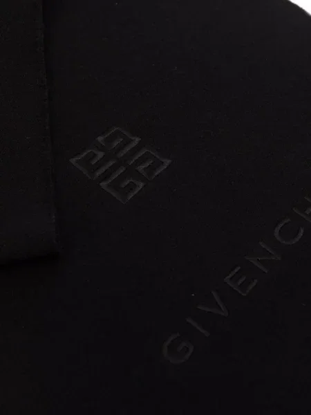 Haftowana szal Givenchy wełniana czarna
