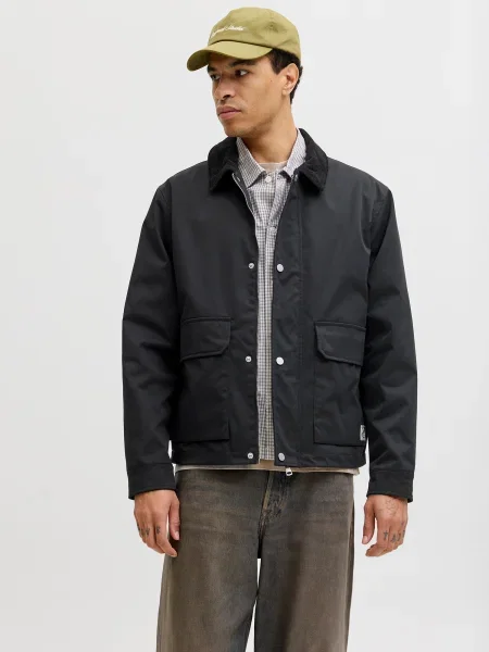 JACK & JONES Prehodna jakna JORCATSKILLS BARN' črna