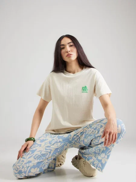 Rip Curl majica za žene od pamuka SURF PUFF PARTY PACK bijela