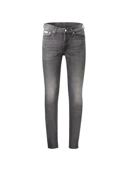 Jeansy o kroju slim fit z 5 Calvin Klein Jeans czarne