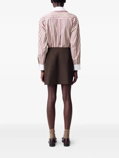 Fustă Claudie Pierlot de lână maro