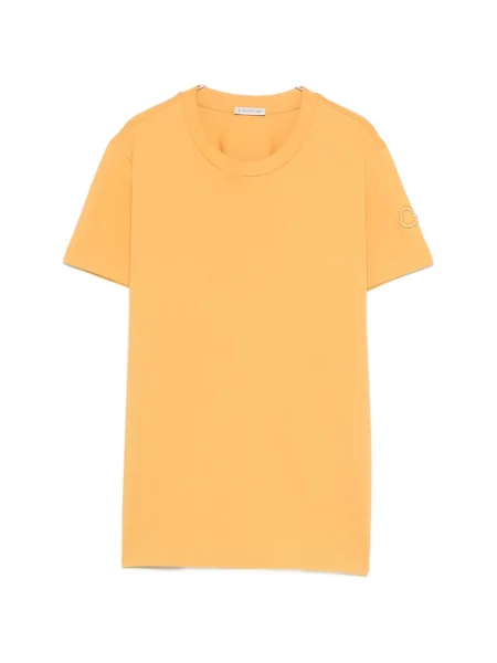 Tricou Moncler cu decolteu rotund galben