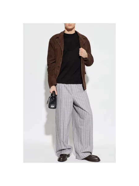 Koszulka Emporio Armani z logo z dżerseju czarna