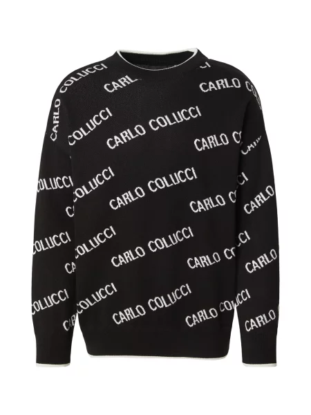 Carlo Colucci Pulover negru alb