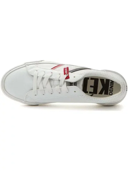 Pantofi Keddo Denim alb
