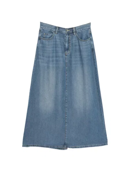 Spódnica Jnby z łatami w kształcie litery A niebieska