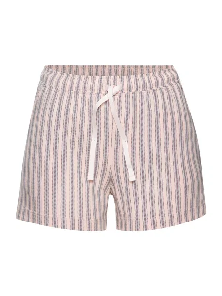 S.Oliver Pantaloni de pijama crem / albastru deschis negru