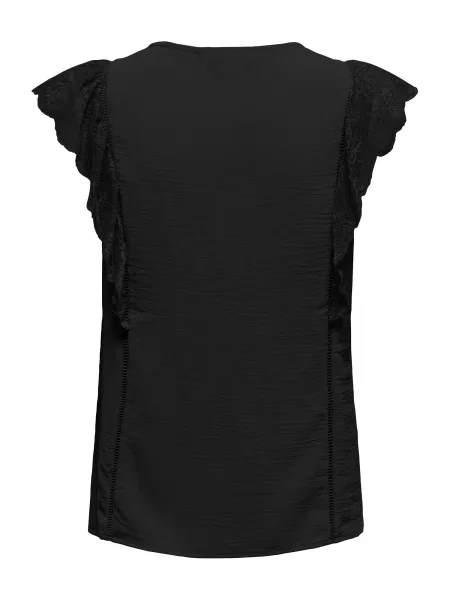 ONLY Bluză ONLMETTE' negru