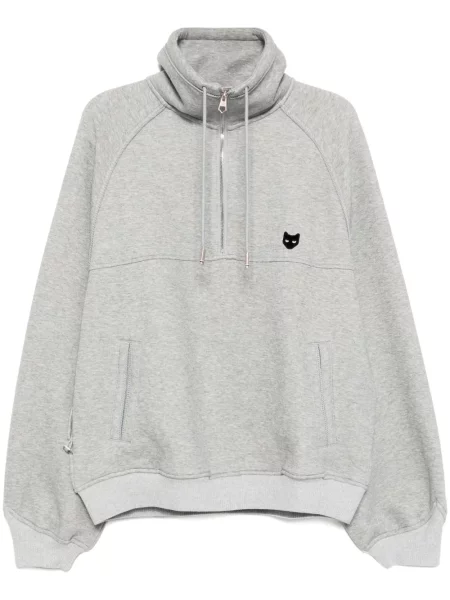 Hanorac Zzero By Songzio de jumătate de fermoar gri