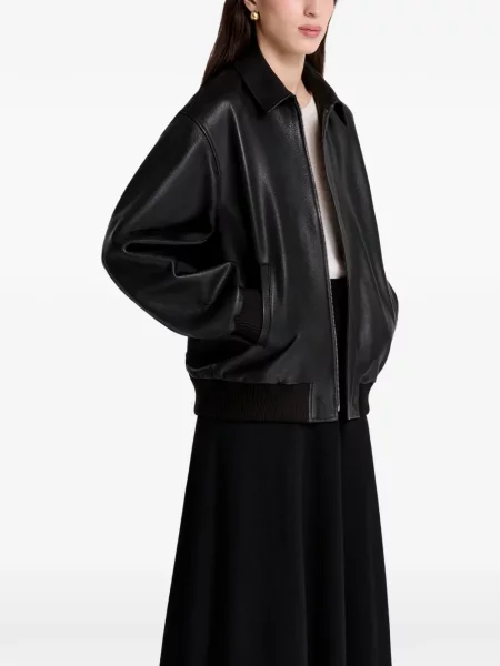 Geanta de piele Nour Hammour negru