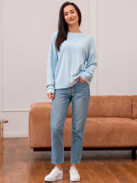 Світшот RiMari бавовна/поліестер блакитний