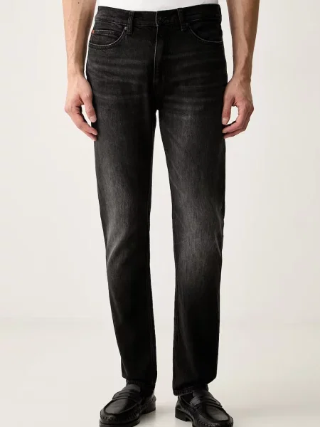 HUGO blugi slim fit pentru bărbați HUGO negru