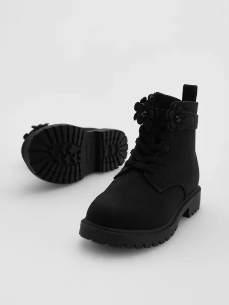 Сапоги Reserved из искусственной кожи черные