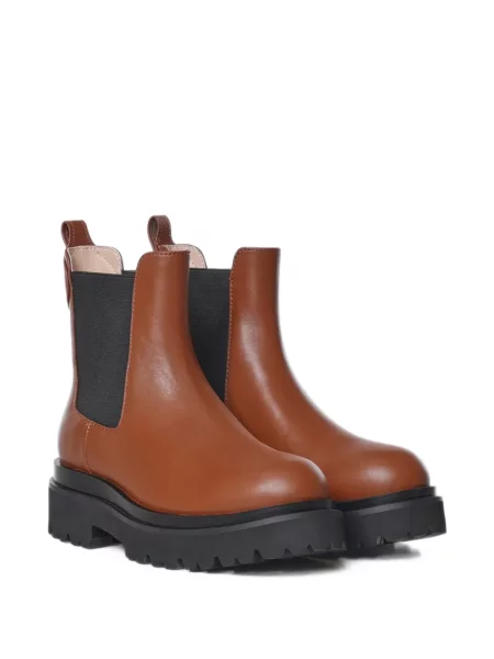 Botine chelsea Coccinelle chunky maro