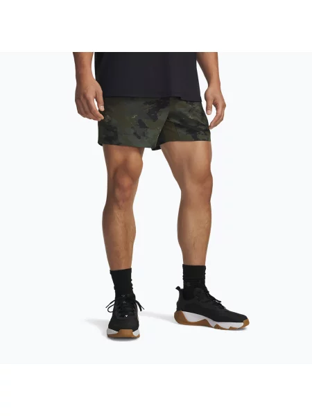 Тренувальні шорти Under Armour Project Rock Ultimate expedition green/black зелені