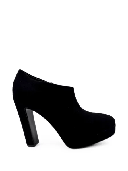 Pantofi cu toc Guglielmo Rotta din piele de căprioară cu platformă negru